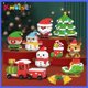 thumbnail image 4 of Regalos de Navidad Micro bloque de construcción Santa Claus Reno Nochebuena rompecabezas montaje ladrillos mesa niños Navidad Año Nuevo, 4 of 5