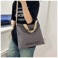 thumbnail image 4 of Tuvgenk Crossbody Messenger Bag Gray Canvas Shoulder Bag Large Capacity Vintage Casual for Office Travel Daily Use, 4 of 5