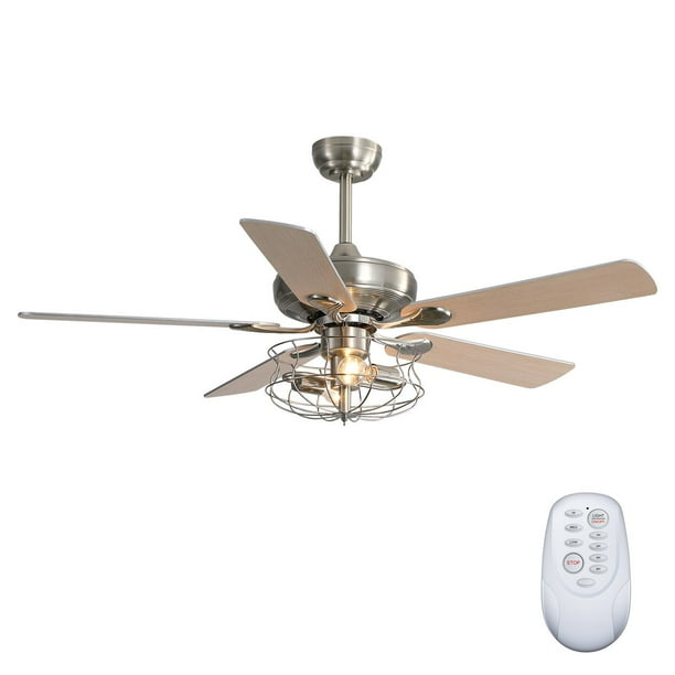 Roomtec Led Ac Motor Modern Ceiling Fan With Remote Control Sofucor 52 Inch Brushed Nickel Flush Mount 5 Reversible Silver Blades Noiseless Com Roomtec Led Ac Motor Modern Ceiling Fan, 52 Inch Flush Mount Ceiling Fan With Remote