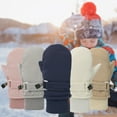 thumbnail image 4 of EnJoCho Thermal Snowboarding Gloves For Children Cozy Fleece-Lined Gloves For Kids' Adjustable Wrist Snow Mittens Children Toddlers Boys Girls Solid Color Comfort Mittens Winter Gloves, 4 of 9
