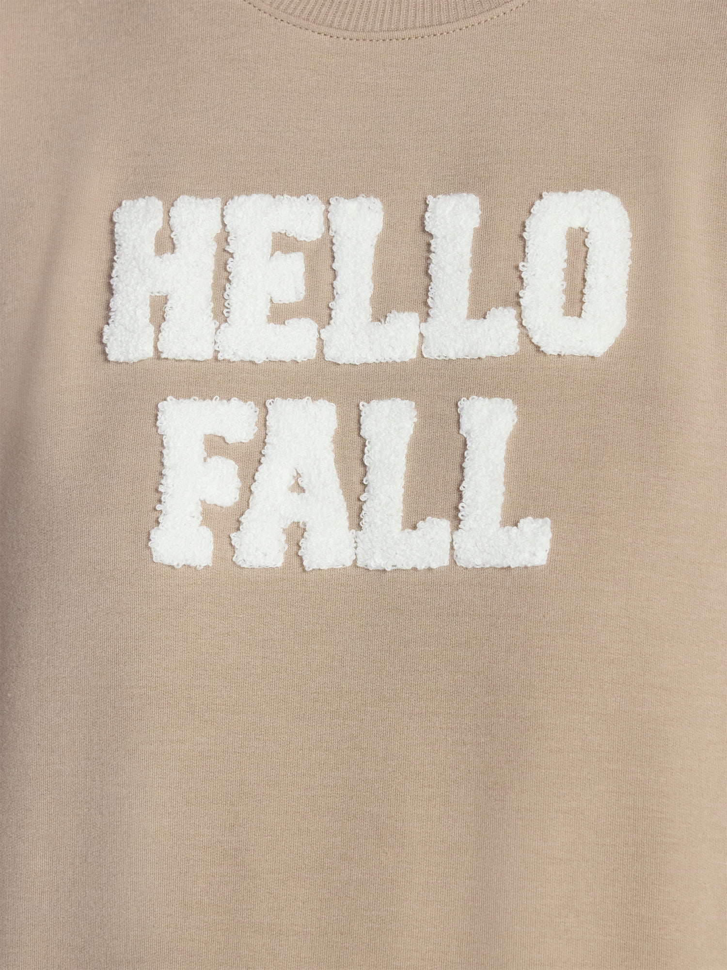 Halloween and Fall Women's French Terry Knit Lounge Sleep Top with Long Sleeves, Sizes XS-3X