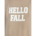 thumbnail image 4 of Halloween and Fall Women's French Terry Knit Lounge Sleep Top with Long Sleeves, Sizes XS-3X, 4 of 5