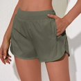 thumbnail image 2 of vigerkar Women's Athletic Shorts High Waisted Running Shorts Pocket Sporty Short Gym Elastic Workout Shorts AG, M, 2 of 7