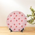 thumbnail image 6 of Disketp Floral Strawberr Ceramic Plate Dinner Plates Bone China Decorative Plates Art Ceramic Ornaments for Wall Hanging Decoration -6in, 6 of 6