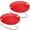 Red, variant on Gamexcel Round Flying Saucer Disc Racer Snow Sled Toboggan, for Ages 4 and Up, 25 Inch Diameter, Black
