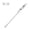 Brushed color-12 inch, variant on Concealed Door Bolt Steel Extended Shaft Modest Design Simple Installation Suitable for Residential Commercial Use