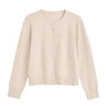thumbnail image 4 of SUNBS Long Sleeve Sweaters for Women Cropped Cardigan Womens Lightweight Blouse Fashion Knit Top Button Up Clothes, 4 of 8