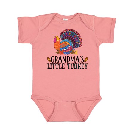 

Inktastic Grandma Little Turkey Thanksgiving Gift Baby Boy or Baby Girl Bodysuit