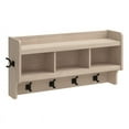 thumbnail image 1 of Woodland 40W Wall Mounted Coat Rack in White Washed Maple - Engineered Wood, 1 of 7