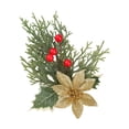 thumbnail image 2 of Puntoco Agujas de pino de Navidad Simulación de frutos rojos Accesorios de flores de Navidad Manchas Árbol de Navidad Caja de Navidad Decoración Manualidades, 2 of 6