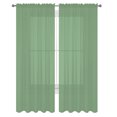thumbnail image 2 of 2 Pack: Basic Rod Pocket Sheer Voile Window Curtain Panels - Assorted Colors, 2 of 4