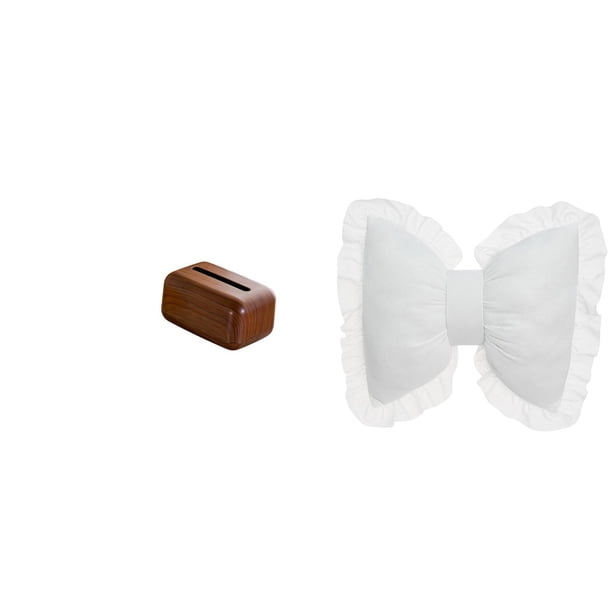 Organizador Rectangular Moderno Para Servilletas Con Un Bonito Cojín Con Lazo. Soporte Multifuncional Para Sofá Y Mesilla De Noche, Ideal Para La Cocina, La Oficina O El Estudio.
