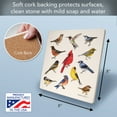 thumbnail image 2 of Thirstystone "Bird Study" Decorative Cork Backed Stone Trivet 8" Square, 2 of 6