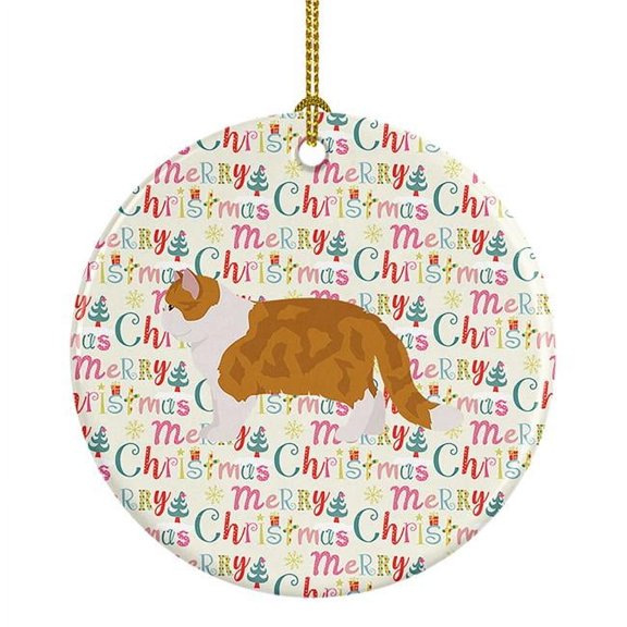 Exotic Shorthair #1 Cat Christmas Ceramic Ornament 2.8 in x 2.8 in