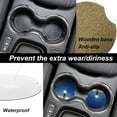 thumbnail image 4 of Car Coasters for Cup Holder Absorbent, Car Ceramic Coasters with Finger Notch, Auto Accessories for Men Women Boy Lifts The Stars 2 Pack, 4 of 6