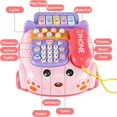 thumbnail image 4 of Jouets pour Bébé Téléphone Musical Téléphone de Voiture, Simulation Éducative pour Bébé, 4 of 9