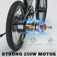 thumbnail image 5 of A9 Foldable Electric Bike, 20" E-Bike with 250W Motor, Lightweight Frame, LED Headlight, Shimano 7-Speed, 3 Modes, 15.5 MPH Max Speed, 5 of 5