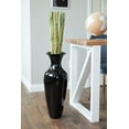 thumbnail image 2 of Green Floral Crafts 27" Tall Classic Bamboo Floor Vase Handmade for Dried Flowers Branches Fillers Elegant Look for Any Dining Room, Living Room, Or Office (Black), 2 of 6