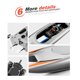 thumbnail image 5 of Control Remoto Twin Motor 2Ch Barco De Alta Velocidad Rc Racing Boats Juguete Al Aire Libre 2.4Ghz Noticed FN003276-01, 5 of 5