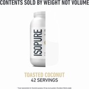 Isopure Low Carb 100% Pure Whey Isolate Protein Powder, Lactose Free, Gluten Free, With Vitamins, Toasted Coconut, 25g Protein Per Serving, 3 Lbs, 42 Servings (Packaging May Vary)