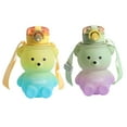 thumbnail image 6 of Biplut 800ML Bear Water Cup Fall Resistant Bear Shape Drink Water Creative Gradient Color Bear Water Cup for Travel(Orange), 6 of 13