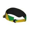 thumbnail image 2 of Jamaica Flag Jamaican Sports Sun Visor Hats Adjustable Sun Visor Caps For Women And Men, 2 of 7