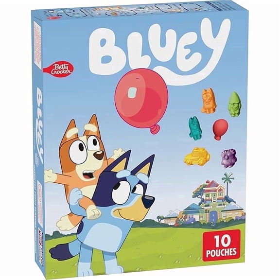 1x Bluey Fruit Flavored Snacks, Treat Pouches, Gluten Free Snack, 10 Ct, 8 oz