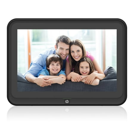 HP df1050tw 10.1 inch WiFi Digital Photo Frame with HD Display, iPhone & Android App, 8GB Internal Storage, SD Card, Memory Drive Slots, Stereo Speakers - (Best App To Store Photos)