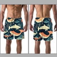 thumbnail image 3 of luoweisi Men's Beach Shorts Quick Dry Swim Trunks with Mesh Lining Whale S, 3 of 5