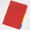 thumbnail image 3 of Papel intercalado de recambio de hojas sueltas de nueve orificios, separador de índice de plástico B5, estilo horizontal, cinco colores por juego Namotu CZBG-HY136, 3 of 5