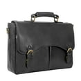 thumbnail image 1 of Hidesign Hawkins Leather 15" Laptop Compatible Briefcase Work Bag, 1 of 5