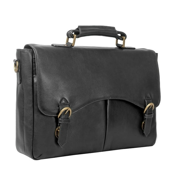 Hidesign Hawkins Leather 15" Laptop Compatible Briefcase Work Bag