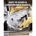 thumbnail image 5 of Cooks Standard Kitchen Juegos de utensilios de cocina de acero inoxidable, ollas y sartenes profesionales que incluyen cacerola, sartén para saltear, olla con tapas, 8 piezas, plateado, 5 of 5