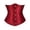 Red, variant on Elegant Satin Corset For Control Waist Trainer Shapewear Girdle With Lace,Color:Red