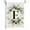 E, variant on Ins Style Linen Garden Flag,26 Letters Green Plant Printed Yard Flag,Personalized Surname Initial Decorative Banner for Courtyard Gate Outdoor Lawn Patio Farmhouse Front Porch Landscape Hanging Decor