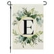 thumbnail image 1 of Xihbxyly Bandera de Jardín de Lino, Inicial de Apellido Personalizada, Estampado de Planta Verde, Pancarta Decorativa de Doble Cara, Decoración para Patio, Porche o Balcón, 30 X 45 Cm, 1 of 2