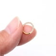 thumbnail image 3 of Pure24K Implant Grade Titanium Brilliant Sparkle Front Facing Gems Lined Seamless Clicker Hoop Ring, 3 of 5