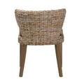 thumbnail image 5 of bali & pari Niesha Boho Dining Chair, Handwoven Natural Kubu Rattan, Grey, 5 of 10