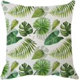 thumbnail image 4 of FYBTOFYBTO 4PC Green Leaf Pillow Case, Creative Painted Pattern Pillow Cover, 18x18 Inch Pillow Cover for Home Pillows Decorative Cushion Cases for Patio Sofa Couch Living Room BedroomFY-001, 4 of 5