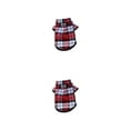 thumbnail image 2 of Ropa para perros Billuyoard Chaleco a rayas para cachorros Traje camisa Rojo L 2Conjunto, 2 of 6