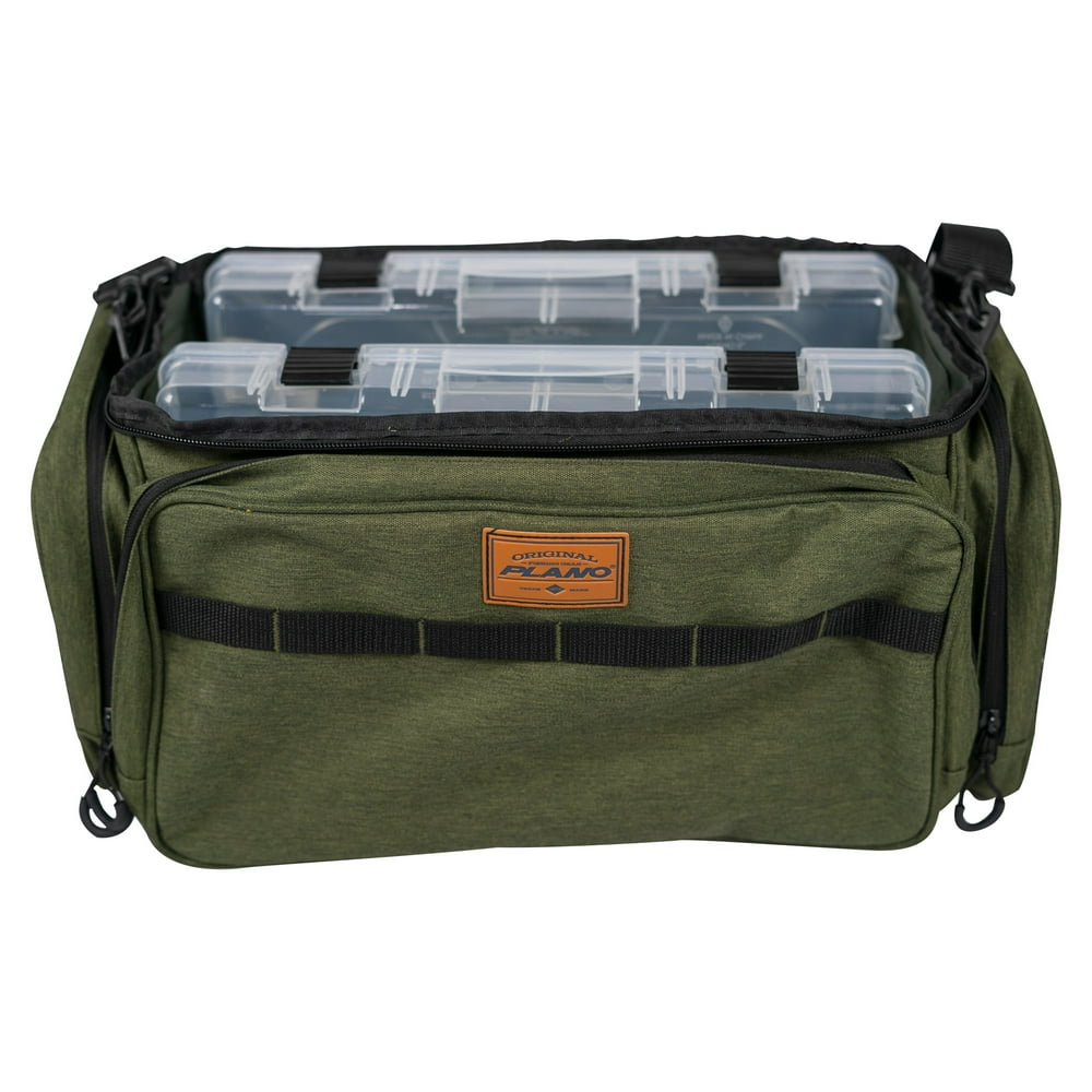 Plano Large 3700 Size Heathered Green Fishing Tackle Bag, with Two 3700