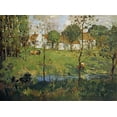 thumbnail image 2 of Hamilton, James Whitelaw 32x25 White Modern Wood Framed Museum Art Print Titled - A Scottish Farm, 2 of 4
