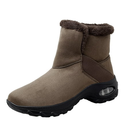 

Boots for Women Clearance Deals! Verugu Western Cowboy Low Heel Comfort Bootie Combat Boots for Women Snow Boots Plus Velvet Warm Women s Shoes In Tube Air Cushion Sole Outdoor Casual Shoes Khaki 36