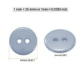 thumbnail image 2 of Uxcell 200pcs Sewing Button 5/8"(15mm) 2 Holes Resin Round Craft Replacement Buttons, Grey, 2 of 5
