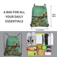 thumbnail image 2 of Naloa Retro Birds Drawstring Backpack String Bag Cinch Water Resistant for Gym Shopping Sport Yoga, 2 of 6