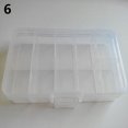 thumbnail image 2 of Joernso Plastic 10 Slots Adjustable Jewelry Storage Box Pill Beads Holder Case Organizer, 2 of 2