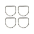 thumbnail image 4 of 4 Uds. de anillos de Metal en D, correas para cinturones, hebillas para manualidades, hebillas en forma de D para bolsos, correas, monedero, proyectos 4mmx25mmx22mm Macarena Anillos D, 4 of 8