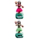 thumbnail image 1 of 2 piezas de muñeco cabezón con luz solar para decoración del salpicadero del hogar de Hawaii Girl rosa verde, 1 of 6