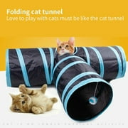 Microseven EPaw Collapsible Cat Tunnel Tube Interactive Indoor Cats Peek Hole Kitten Toys