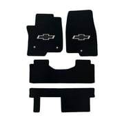 Lloyd Mats Custom Fit Floor Mats for Chevy Tahoe 2021-On LogoMat 4Pc Set -With Second Row Bench Charcoal